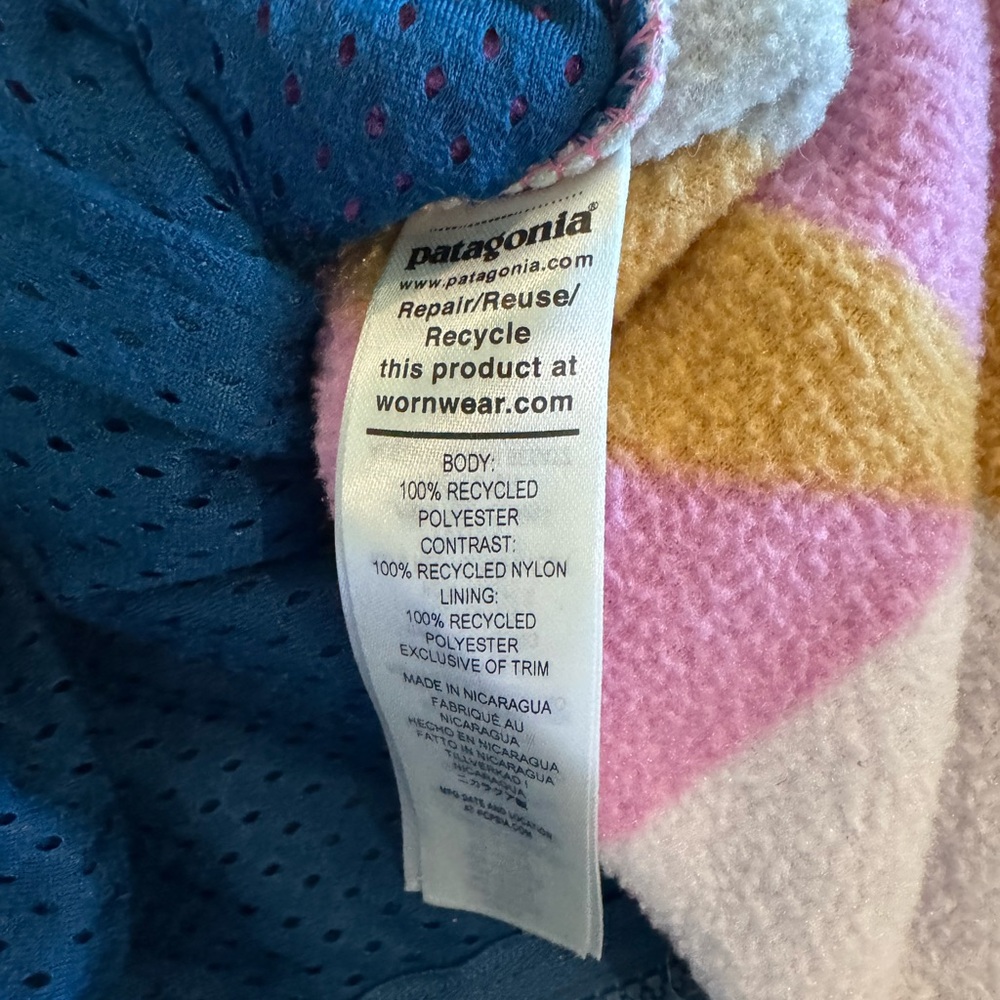 Patagonia Synchilla Full Zip Fleece Jacket in Frontera/Marble Ladies Large - Picture 6 of 6